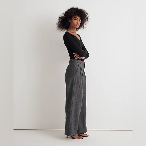 MADEWELL Harlow Low-Slung Wide-Leg Pant NEW - Picture 2 of 9